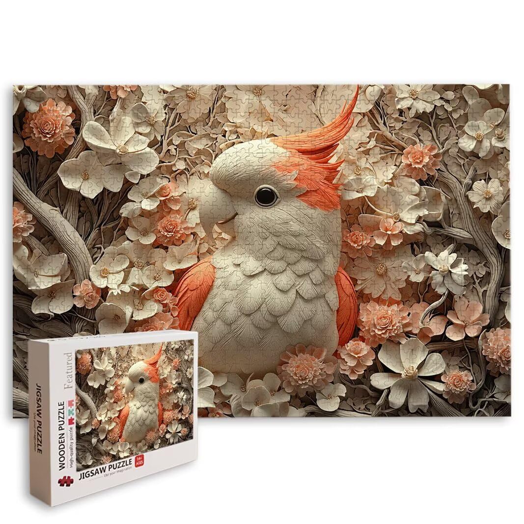 Puzzle 1000 Piezas, Puzzle Pájaro, Rompecabezas Adultos, Regalo Mujer -8201