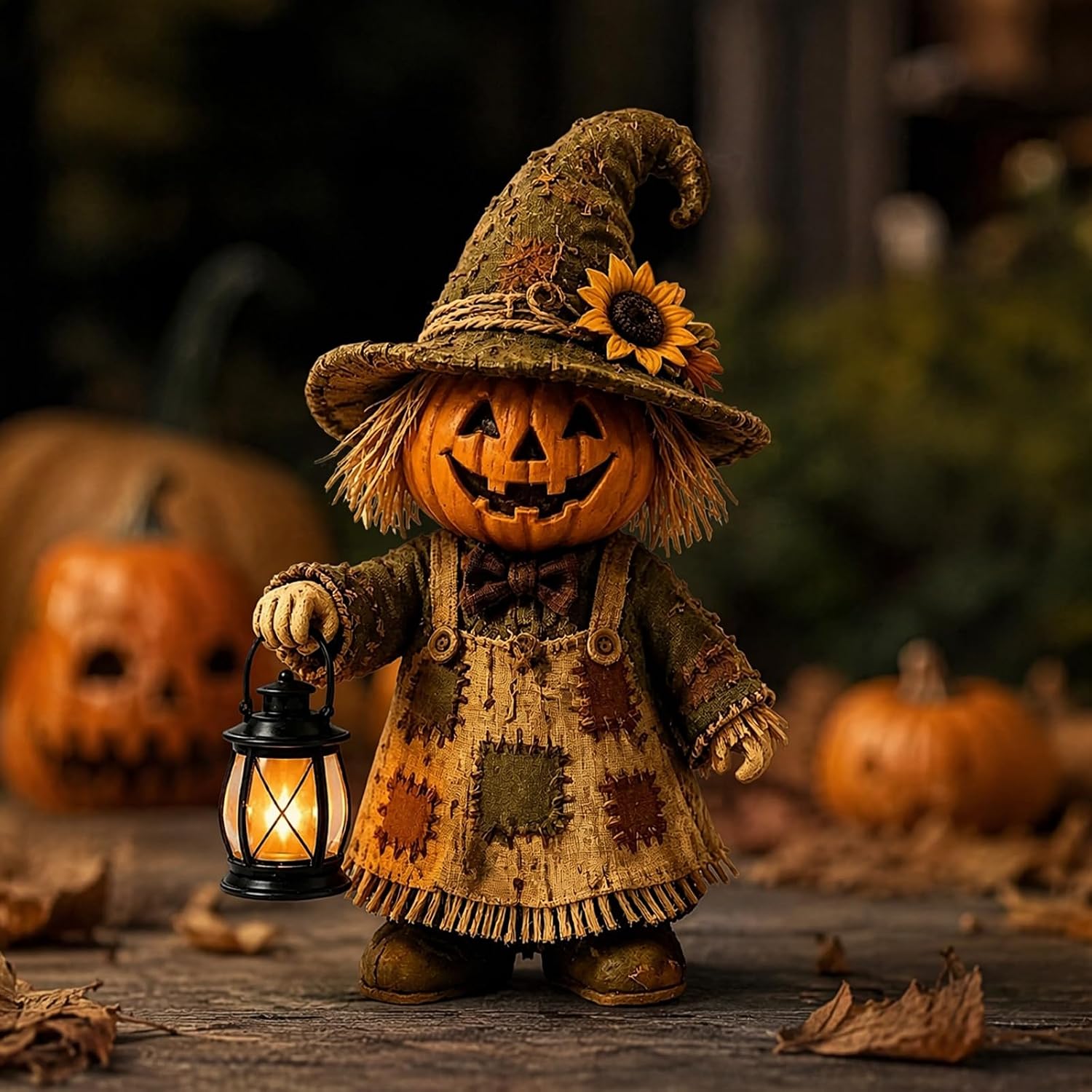 Light Up Skeleton Figurine Halloween Decoration, 5.9 Inch LED Look Statue
