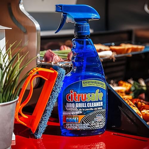 Miniatura 6 de Desengrasante y limpiador en aerosol para parrillas, basado en cítricos, no tóxico, de 23 onzas