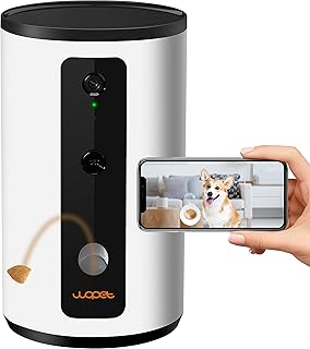 WOPET Dog Camera D01 Plus: 5G WiFi Pet Camera with Treat Tossing, 1080P HD with Night Vision for Pet Viewing, Two Way Audi...