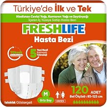 Freshlife Hasta Bezi, Medium Bel Bantl , Yeti kin, 120 Adet
