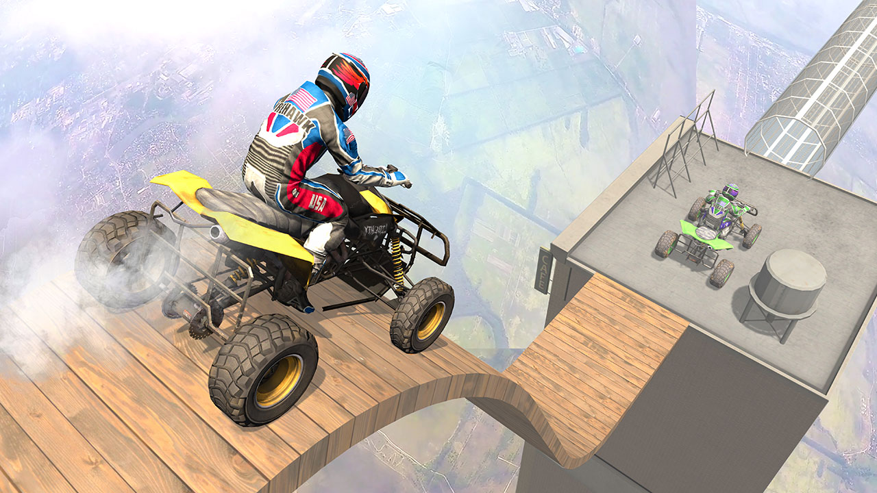 Extreme Hot ATV Quad Wheels Stunt: Mega Ramp Bike Stunts Game 3D - App ...