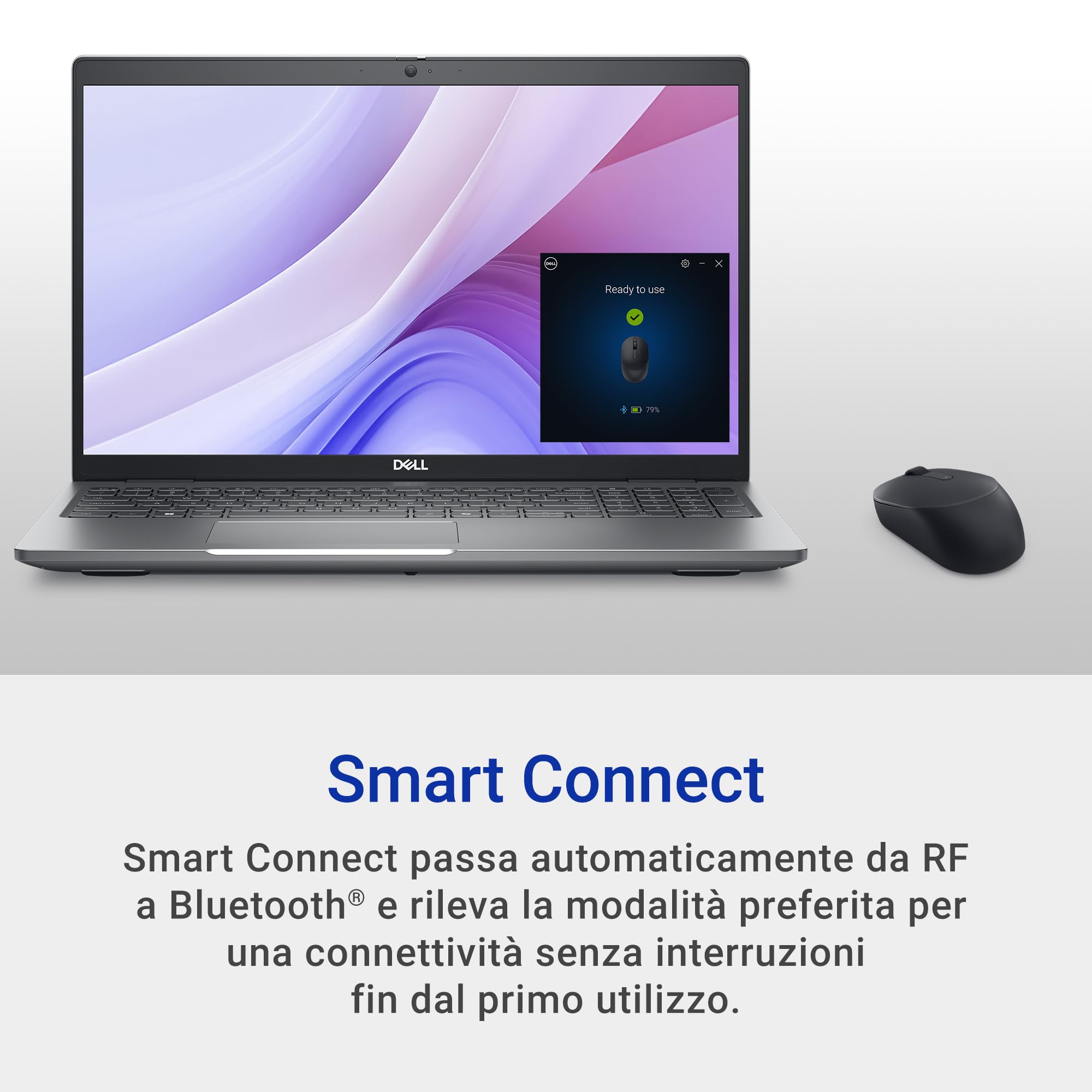 Dell Silent Keyboard and Mouse - KM555 - Italian (QWERTY)