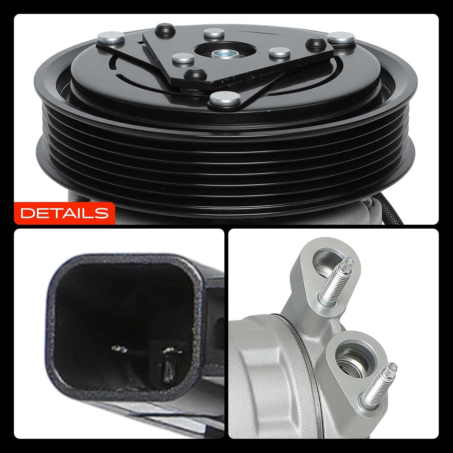 A-Premium Air Conditioner AC Compressor with Clutch Compatible with Ford Escape 3.0L 2008-2012 & Mazda Tribute 3.0L 2008-2011 & Mercury Mariner 3.0L 2007-2011