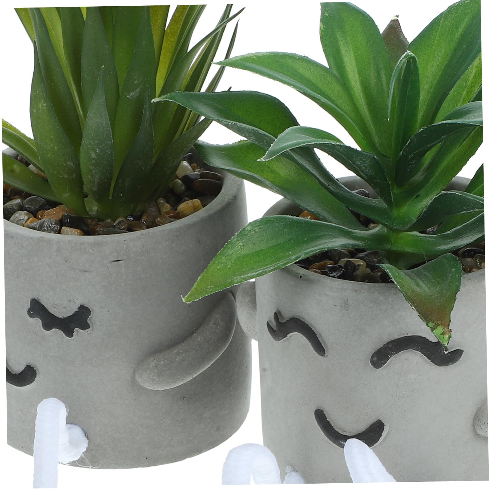 2pièces Bonsaï Artificiel Pot Plantes Grasses Décoratives Imitation Bonsaï pour Intérieur Facile à Entretenir pour Décoration de Bureau