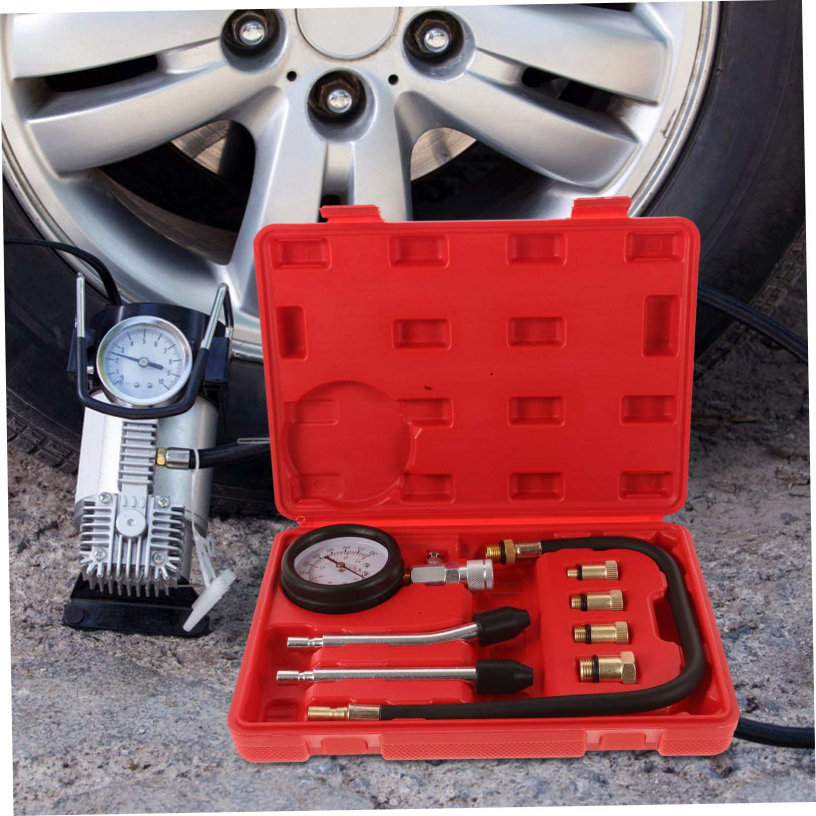 Manomètre de Compression pour Petit Moteur, Kit 1 Set