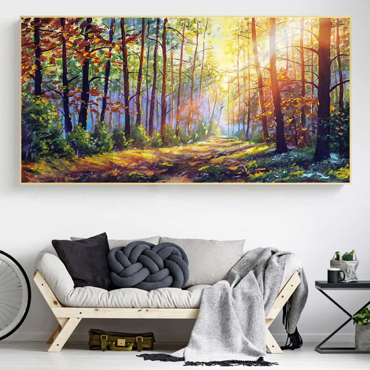 Instarry 5D Diamond Painting Bosco Colorato 100x50 Cm – Kit Completo Fai Da Te