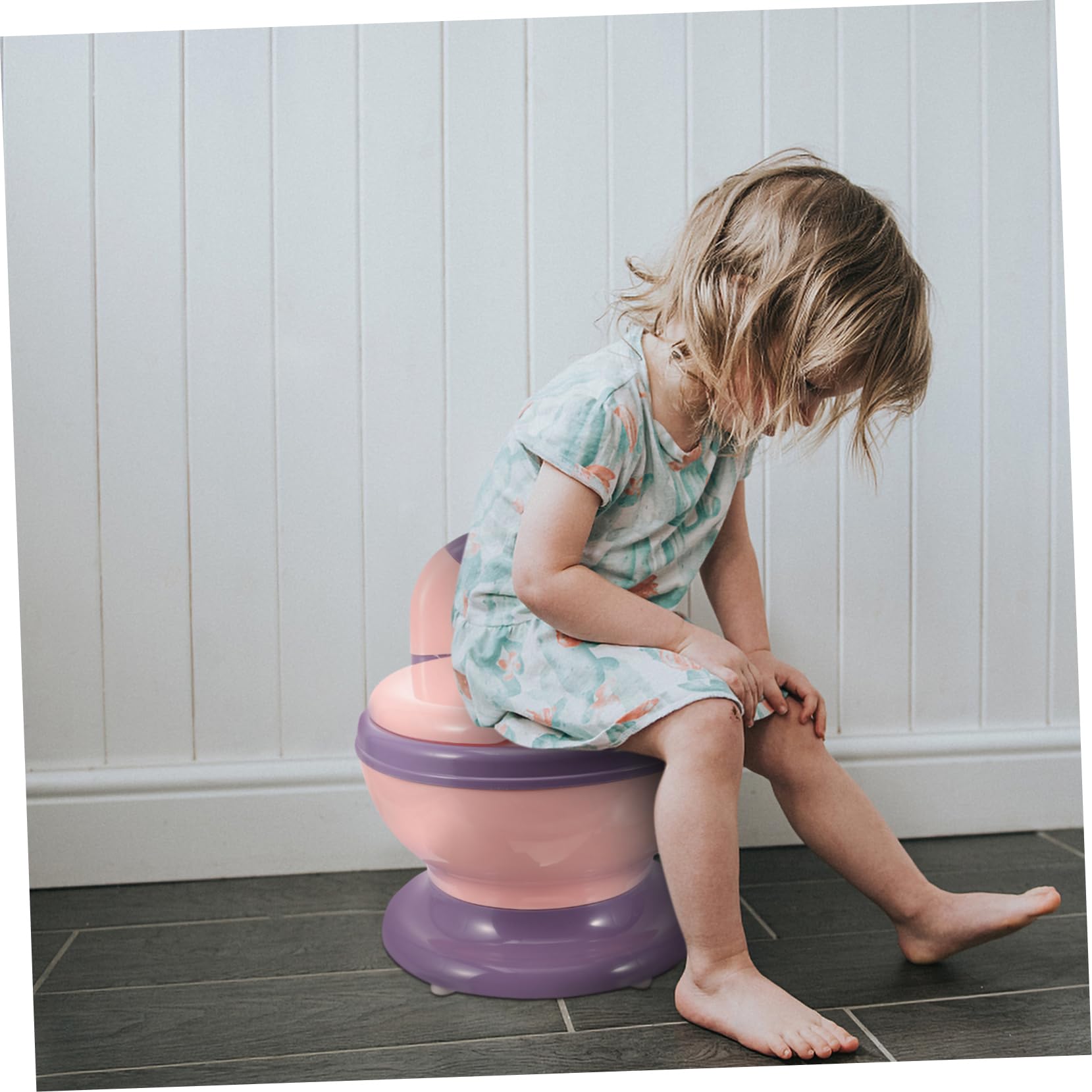 HEMOTON Toilette Für Kleinkinder Tragbares Töpfchen Mit Weichem Sitz Und Herausnehmbarem Einsatz Für Töpfchentraining Zu Hause Und Unterwegs Geeignet Für Jungen Und Mädchen