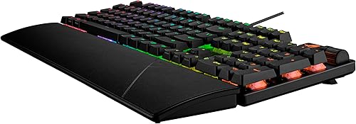 Miniatura 6 de ASUS Teclado para juegos ROG Strix Scope II, interruptores mecánicos lineales ROG NX Snow prelubricados, espuma amortiguadora de sonido, teclas PBT