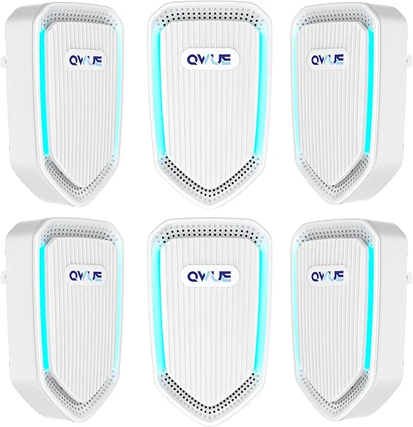 6Pack Air Ionizer Plug In, Filterless Home Negative Air Purifier, Quiet Air Freshener Portable Cleaner for Odors Smoke Dust, Air Purifiers for Home Office, Bedroom, Bathroom