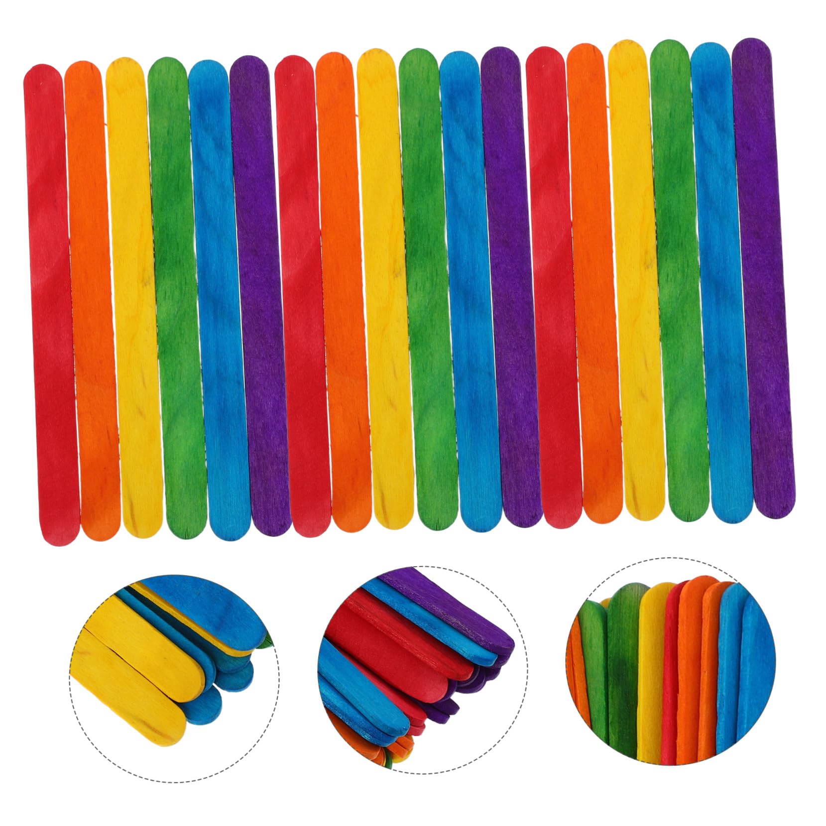 LIFKOME 500 Palitos De Helado Para Manualidades Palitos De Helado Caseros Cake Pops Varillas Gigantes De Madera Para Manualidades