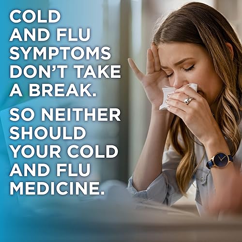 Miniatura 4 de Tienda Basic Care Jarabe nocturno para resfriado severo y gripe, medicamento líquido de máxima fuerza, alivio multisíntoma, para adultos y niños de