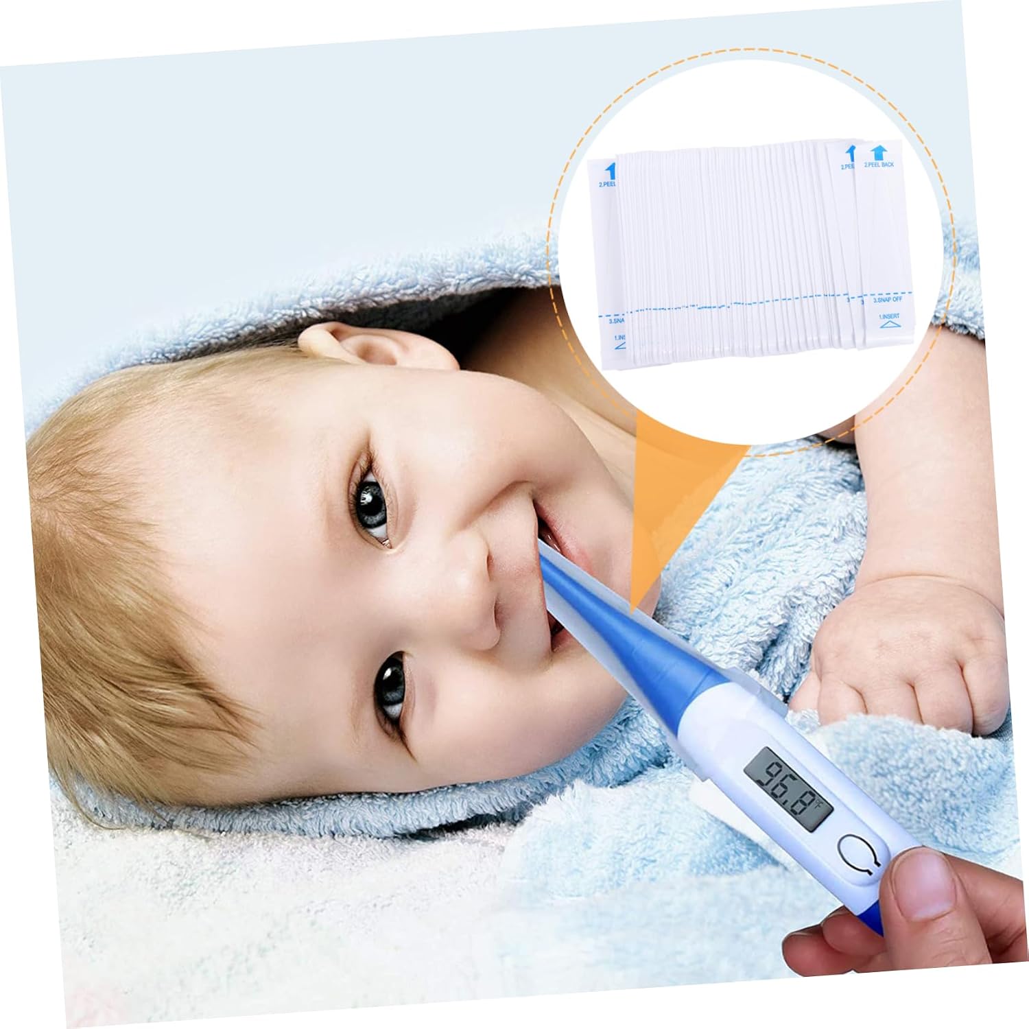 100pcs Disposable Covers Oral Protection Case Accurate Easy to Use for Home