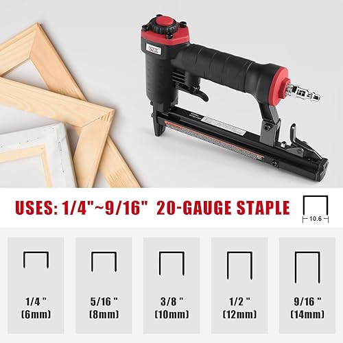 Miniatura 3 de 3PLUS HT5014SP grapadora calibre 20 para llantas de 38 pulgadas de corona Grapa 14 pulgadas a 916 pulgadas