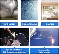 Vista 8 de Toldo para puerta delantera para patio al aire libre, toldo de entrada con diseño de fregadero grande, cubierta de policarbonato, refugio de lluvia