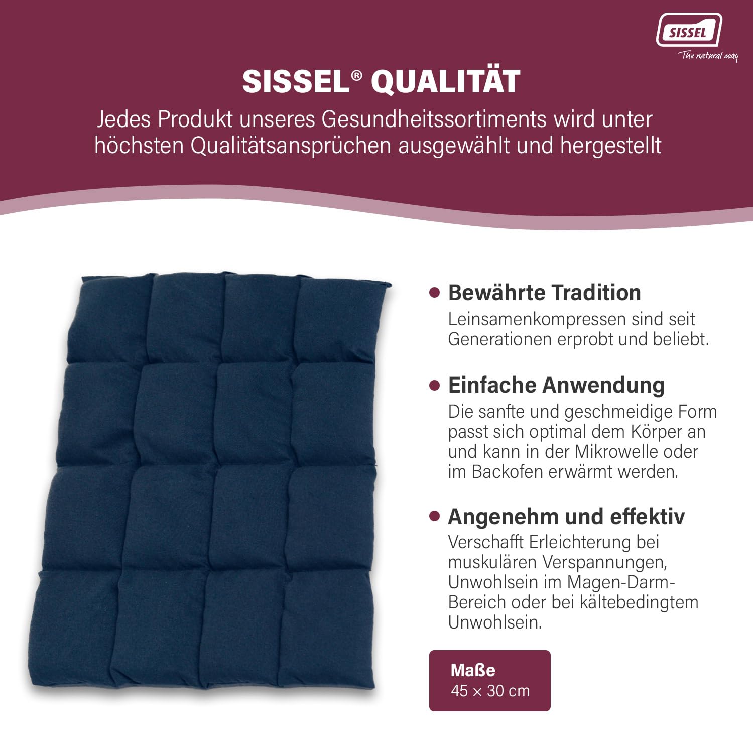 Sissel Thermokissen Linum blau