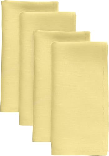 Miniatura 53 de Solino Home - Juego de 4 manteles individuales de 14 x 19 pulgadas, lino europeo 100% lino puro, tejido natural, hecho a mano, lavable a máquina,