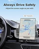 Vista 3 de Car Phone Mount for Samsung Galaxy Z Fold 7 6 5 4 3 2 Accessories, Folding/Tablet Suction Holder for Dashboard 360° Rotatable Fit for iPad Mini 6
