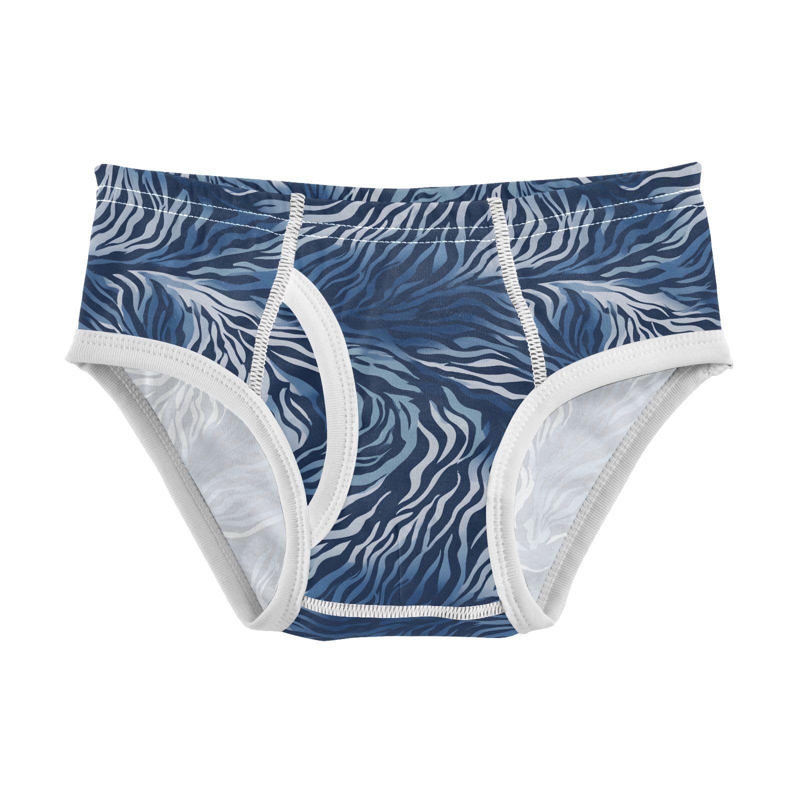 Boys Exclusive Briefs Toddler Underwear 95 Combed Cotton Boxerbriefs 2T Blue Zebra Print