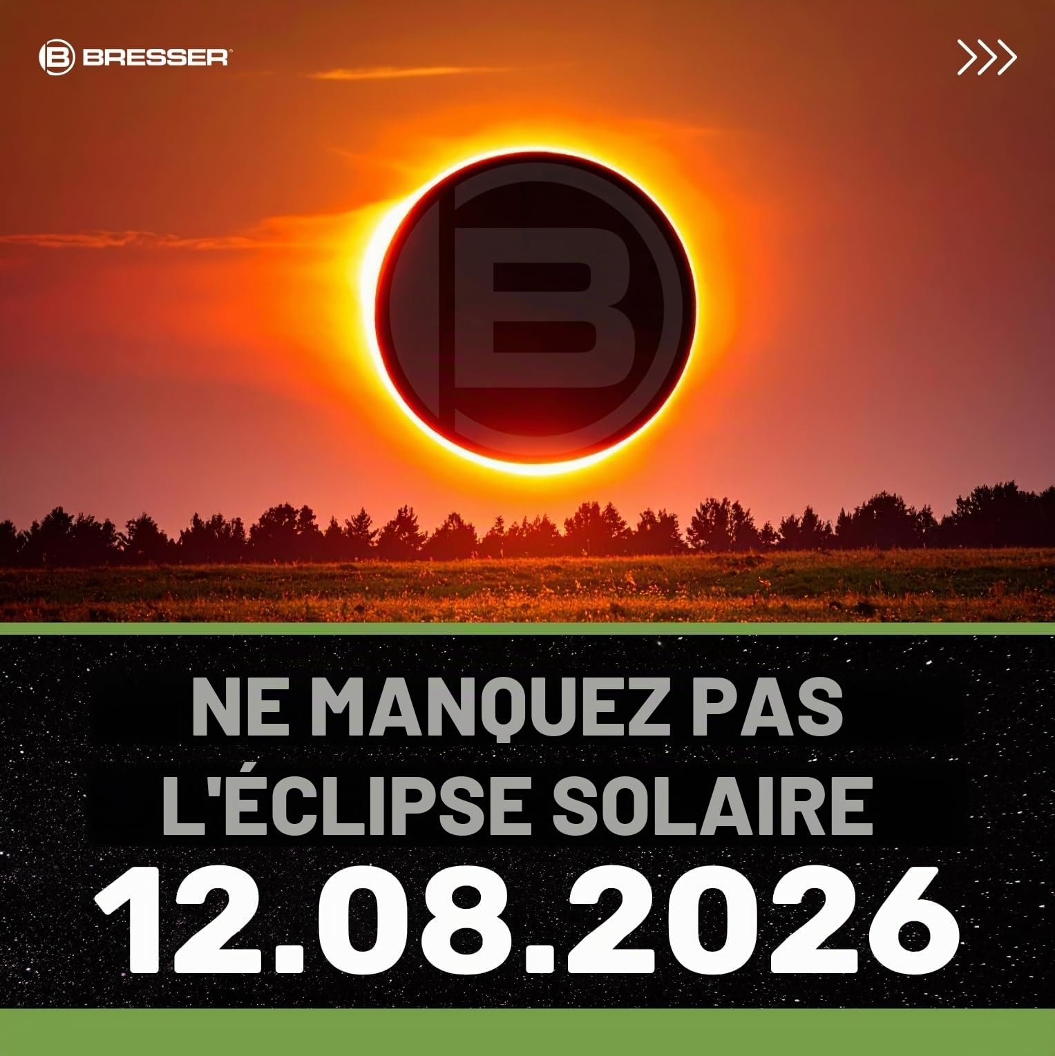 BRESSER lunettes pour éclipse solaire pour une observation sécurisée du soleil (50 pièces), avec filtre à lumière blanche, conforme ISO 12312-2:2020