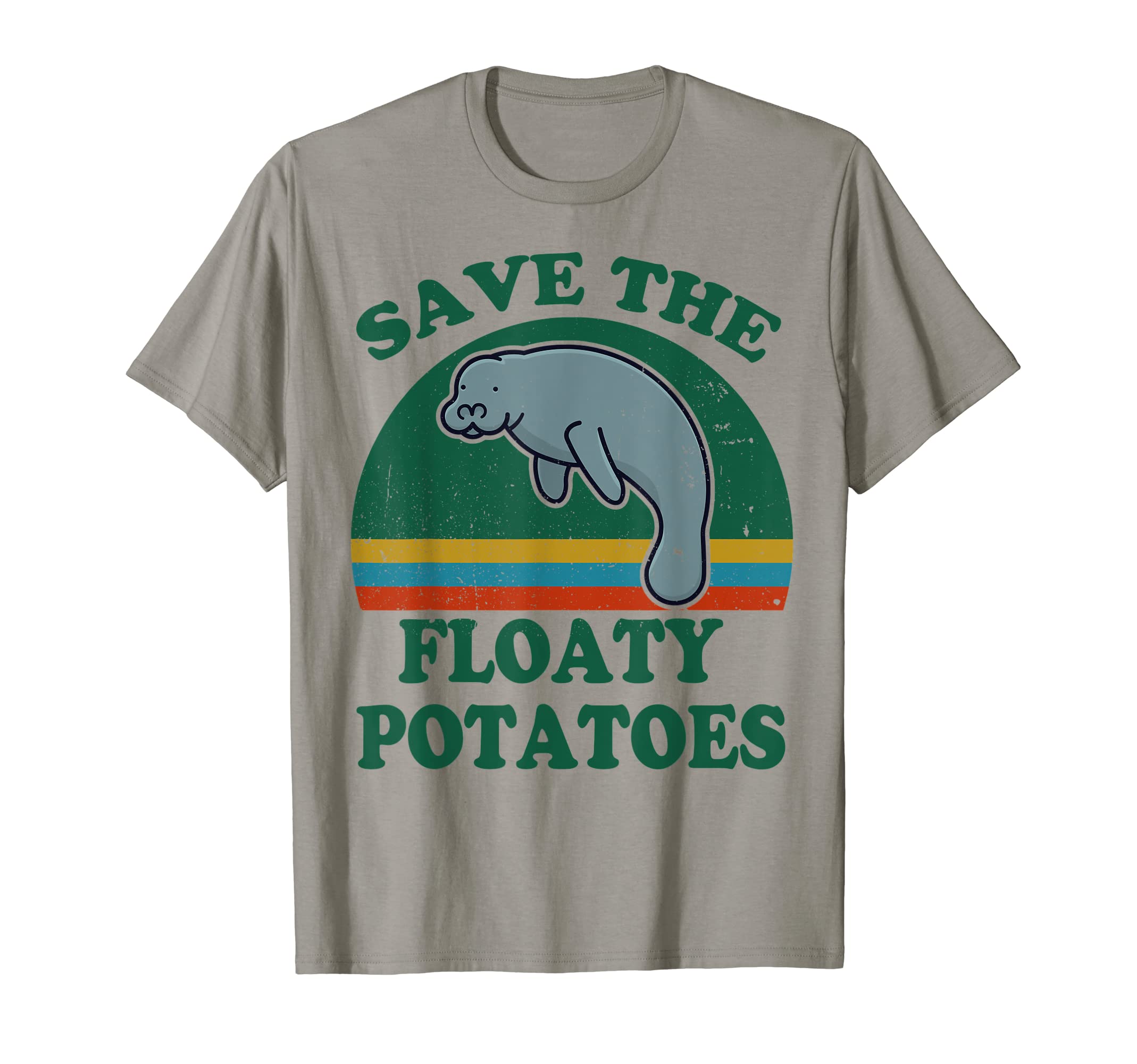 Manatee T-Shirts Gifts for Women Men KidsManatee-Shirt Save The Floaty Potatoes Funny Chubby Mermaid T-ShirtOEKO-TEX STANDARD 100