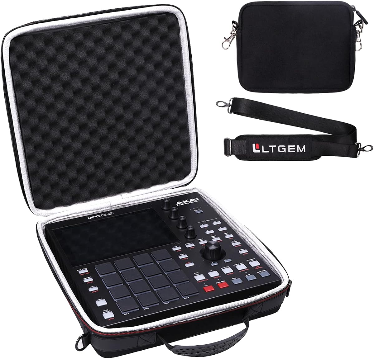 LTGEM Case for Akai Professional MPC One G2, Hard Travel Carrying for Akai Professional MPC One G2