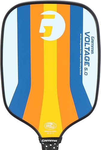 Miniatura 2 de GAMMA Paletas de pickleball, serie cuántica, micrón 5.0, neutrón 5.0, voltaje 5.0, atómico 5.0, aprobado por USAPA, paleta de pickleball de grafito,