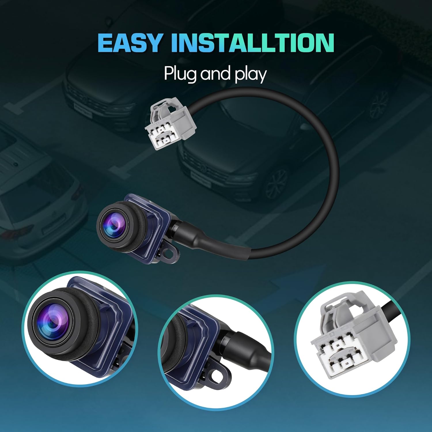 Backup Camera for Dodge Dart 2013 2014 2015 2016, Replaces 56038990AA, 56038990AB, 56038990AC 1WY78GW7AA