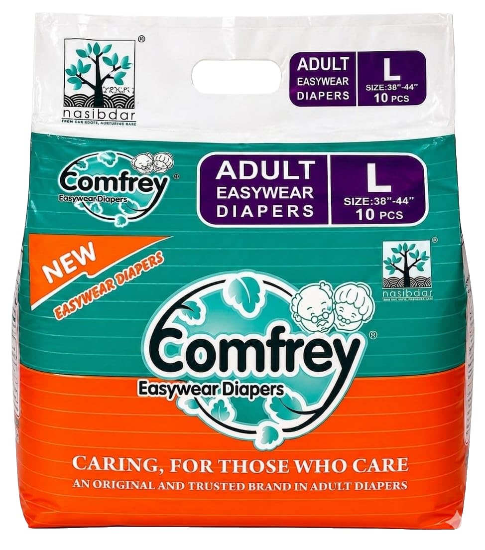 Comfrey Adult Pull-Ups Diaper L Size (Waist 31–43 Inches) – 10 Pieces Pack | Pant Style-image-46