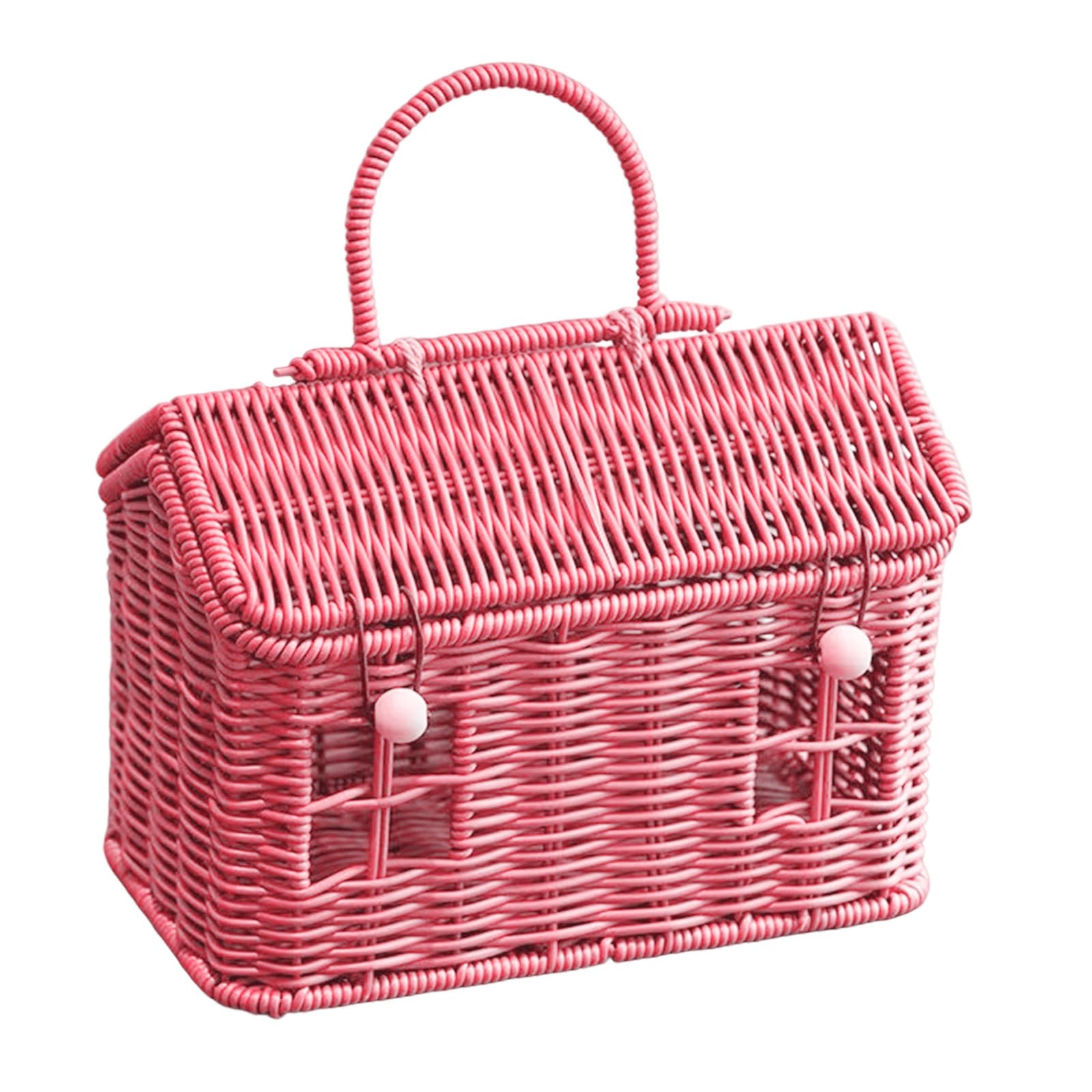Nucelit Multipurpose PP Woven Basket for Picnics Food Storage Daily Mess Management and Household Convenience Woven Basket
