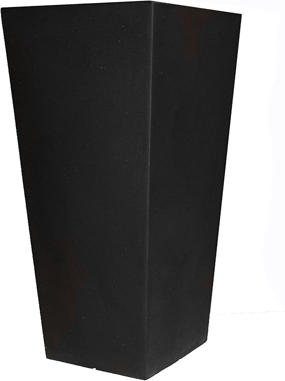 Fioriera Cosmo Quadrata Nero 66cm - Tusco Prodotti - Perfetta Per Balcone E Giardino - 2