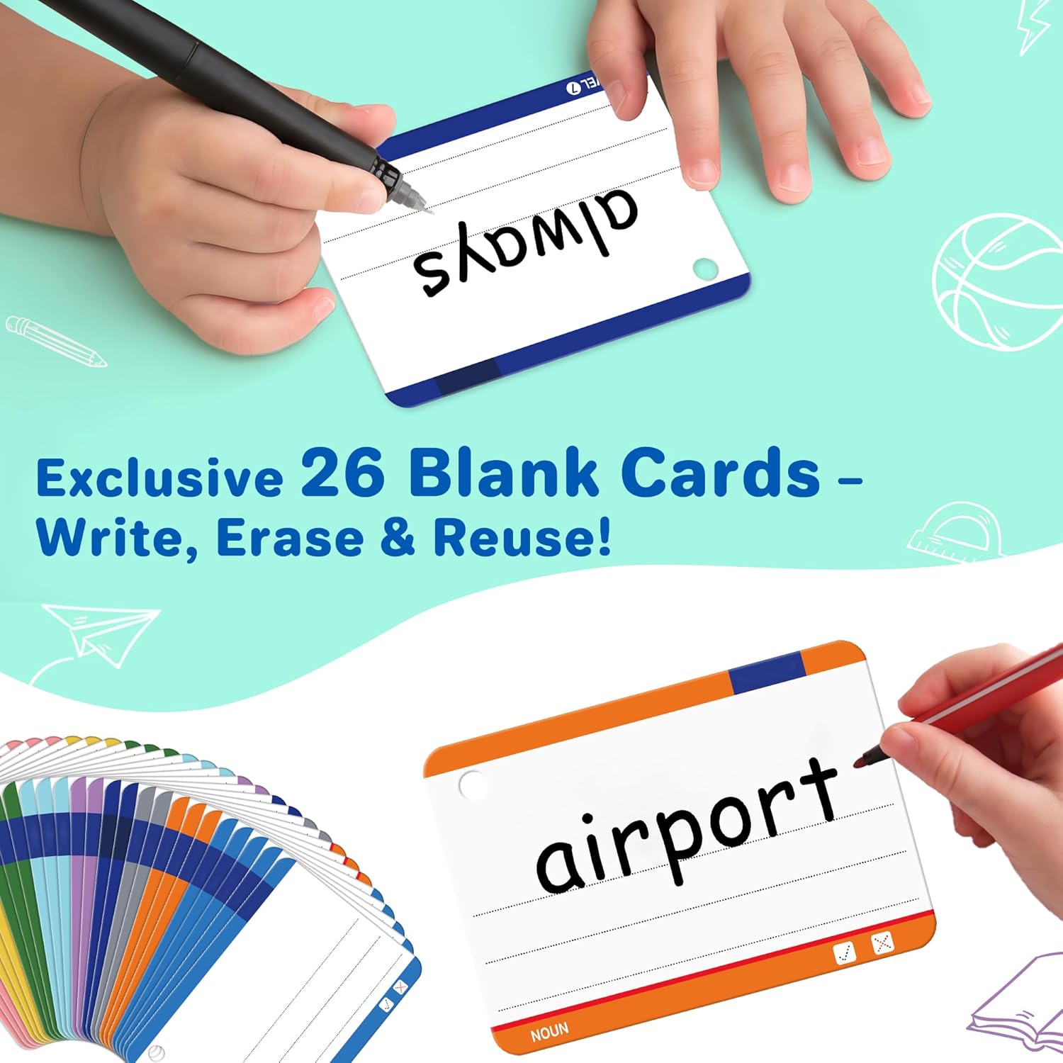 1180 Sight Words Flash Cards Kindergarten Hooked on Phonics Dolch & Fry High Frequency Site, Learn to Read CVC Blends, Short/Long Vowel Sounds, Games for 1 2 3 4 5 6 Grade, Kids 4-13 Years