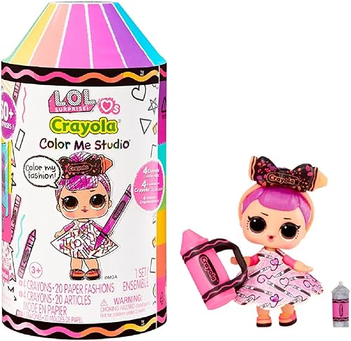 Miniatura 1 de LOL Surprise Loves CRAYOLA Color Me Studio con muñeca coleccionable, más de 30 sorpresas, vestidos de papel, muñecas de crayón, embalaje de estudio