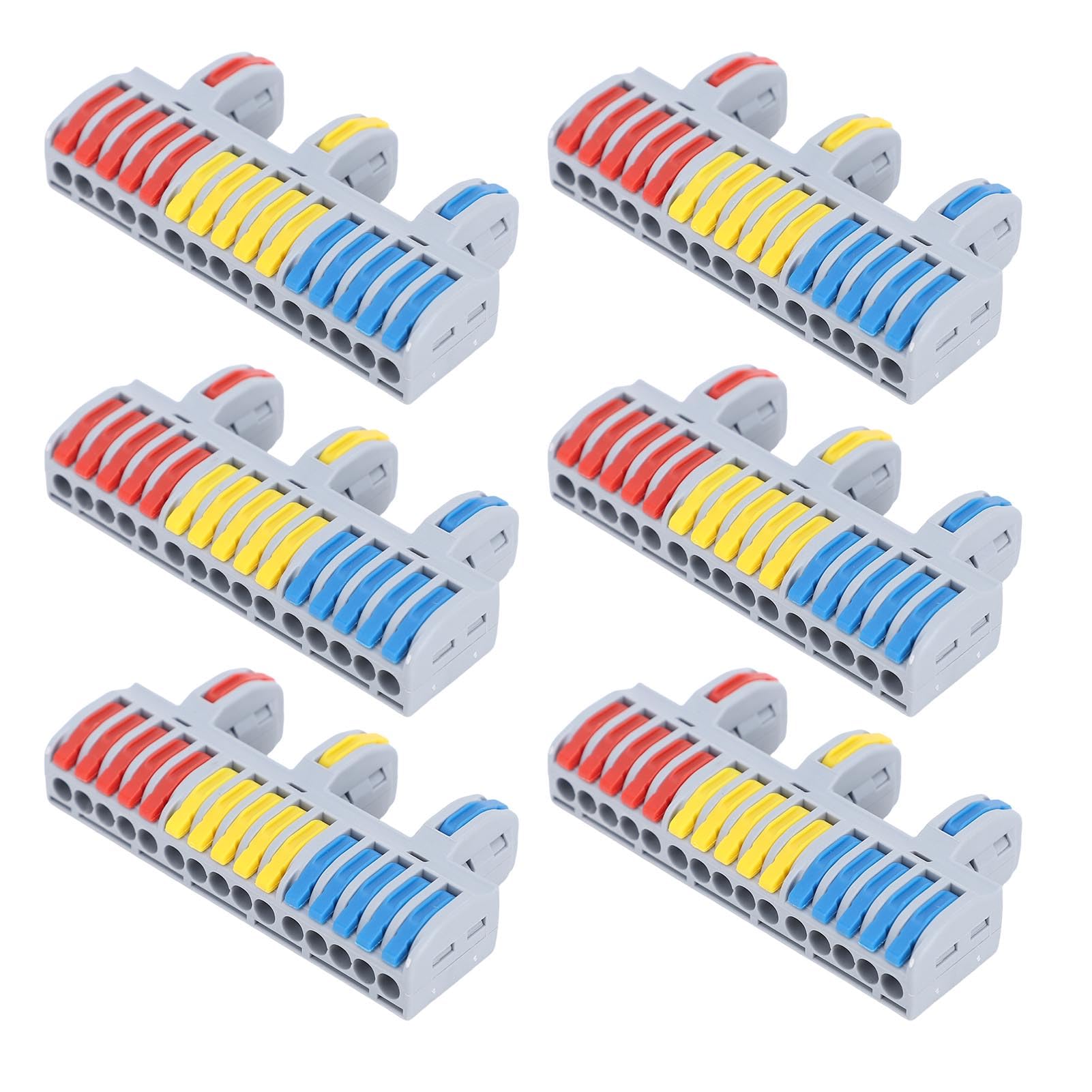 Morsetto A 3 Poli Con Morsetto A Leva, Riutilizzabile, 0,75 – 2,5 Mm², Max. 16 A (1 Pezzo - Foto 7