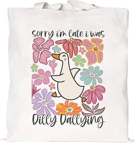 Miniatura 6 de Mahrokh Bolsa de lona para mujer con bolsillo interior, estética, bonita, bolsa de compras reutilizable