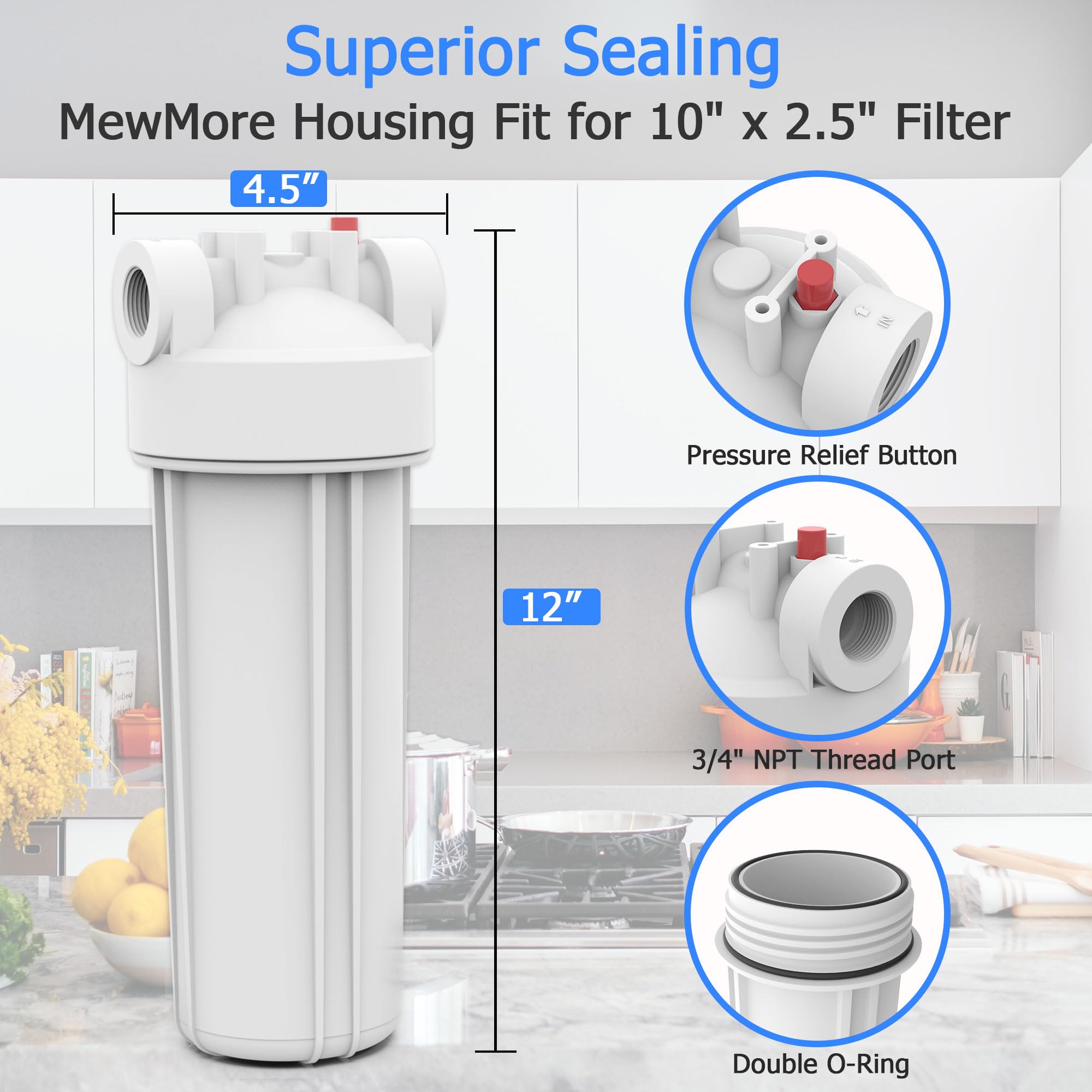 Whole House Water Filter Housing - FHW10 -2