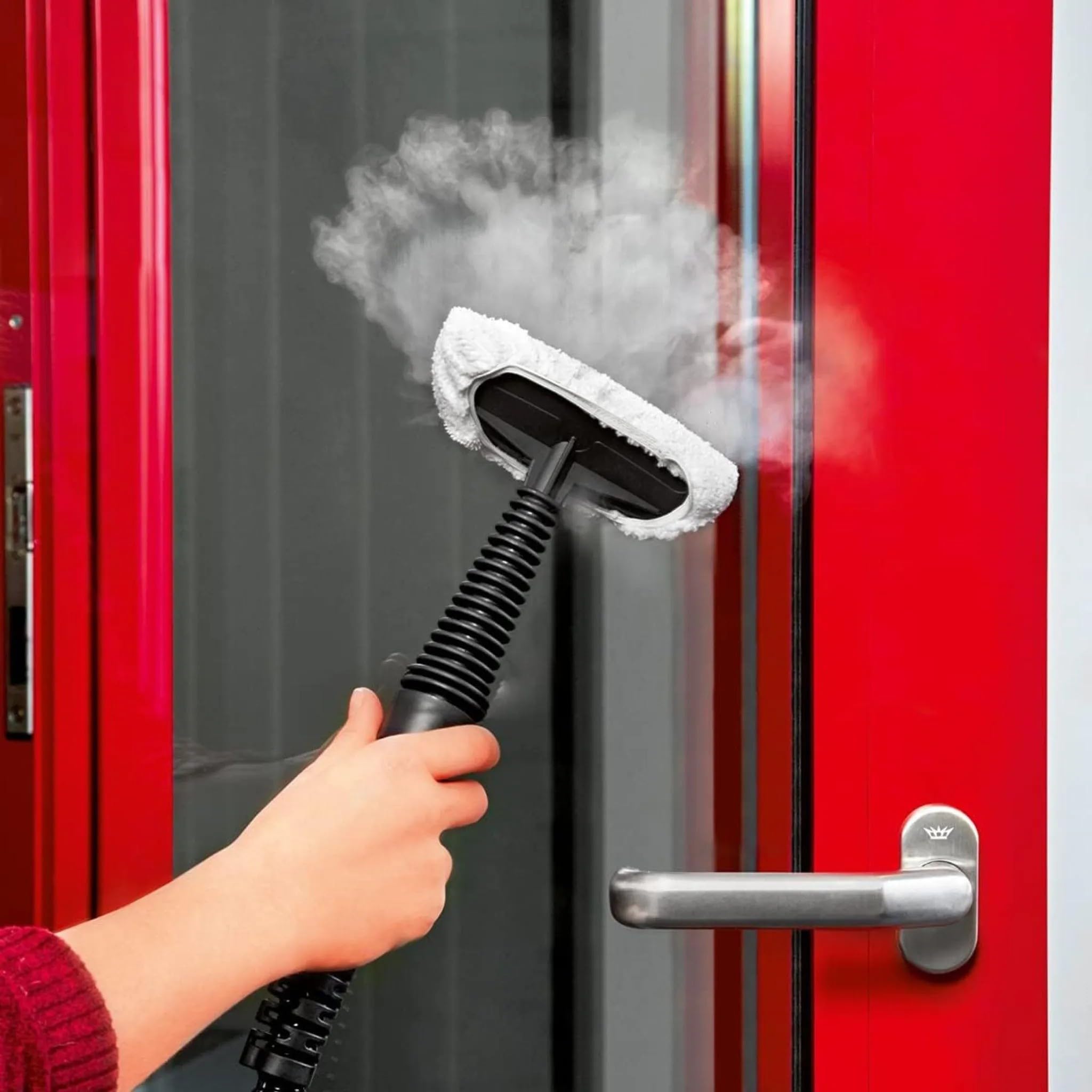 Pulitore a Vapore Portatile Steamla – Scioglie Grasso e Sporco Ostinato, Multiuso per Cucina, Bagno, Auto, con Accessori Inclusi