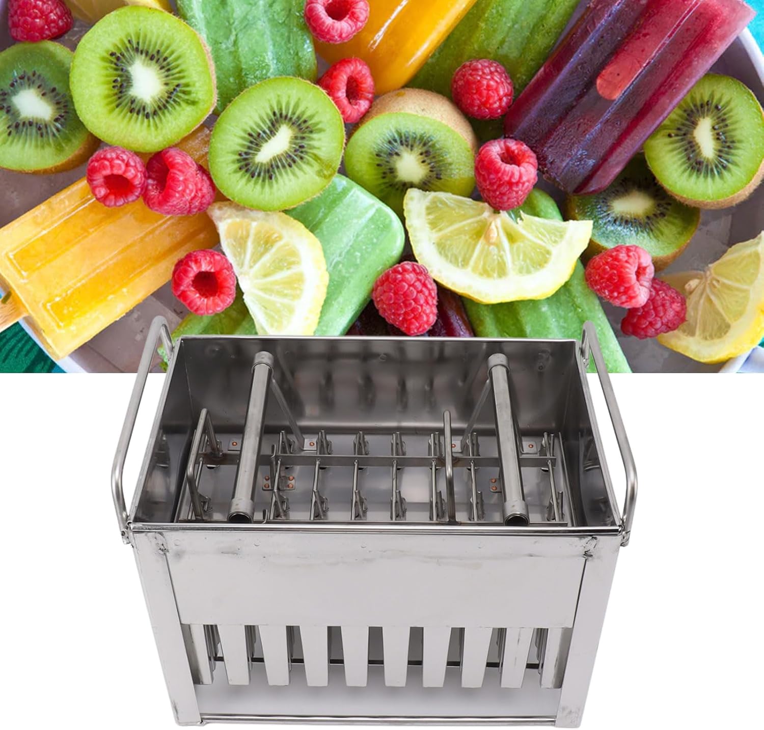 Pilipane Ice Pop Mold Machine Stainless Steel Commercial Frozen Ice Cream Maker DIY Ice Lolly Pop Mold for Home and Commercial Use Durable and Reusable 30PCS Set