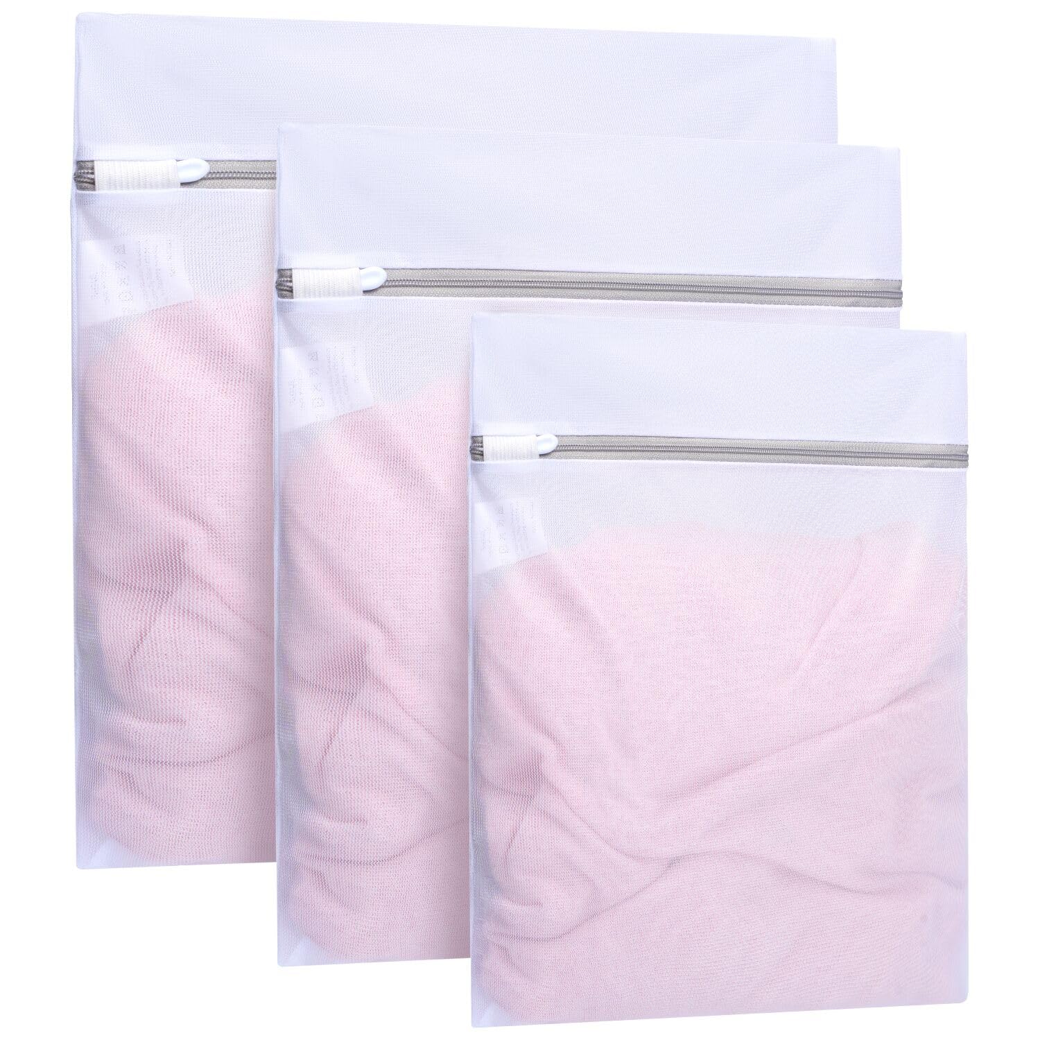 BAGAIL Mesh Laundry Bags, Washing Machine Wash Bags, Reusable and Durable Mesh Wash Bags for Delicate Blouse, Hosiery, Underwear, Bra, Lingerie and Baby Clothes, Great for Travel Storage Organization