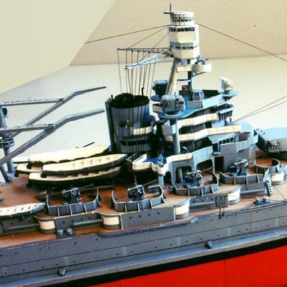 QLECXZI 3D Navy Ship Model Assemble for Creative Papercraft Toy Collection Engaging Experience for Kids and Adult Learners Handmade Boat Model Collection Desktop Decoration, no fix Parts