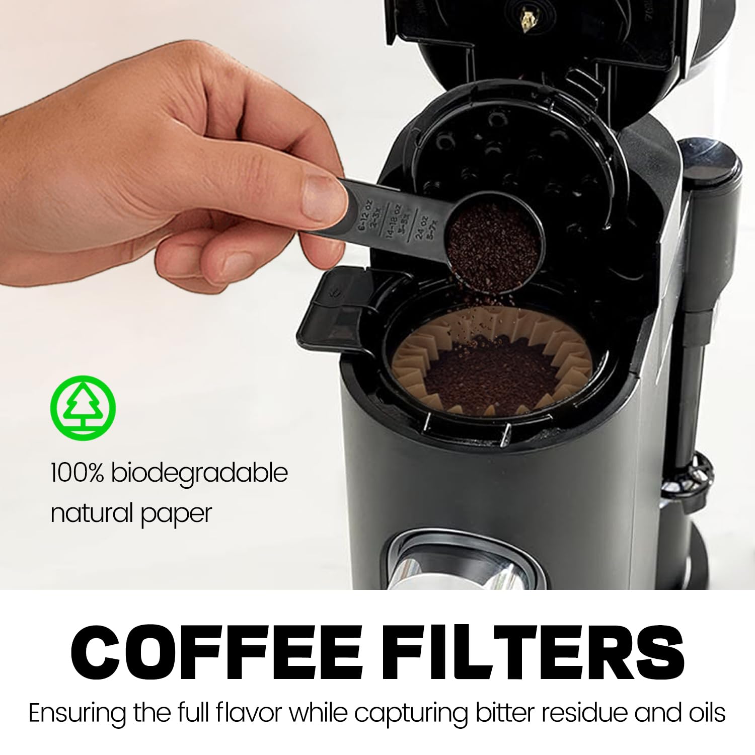 MIMORE Coffee Filters - 120 PCS Disposable Coffee Paper Filters for Ninja Pods & Grounds Specialty - PB040, PB041, PB050, PB051 Coffee Filter