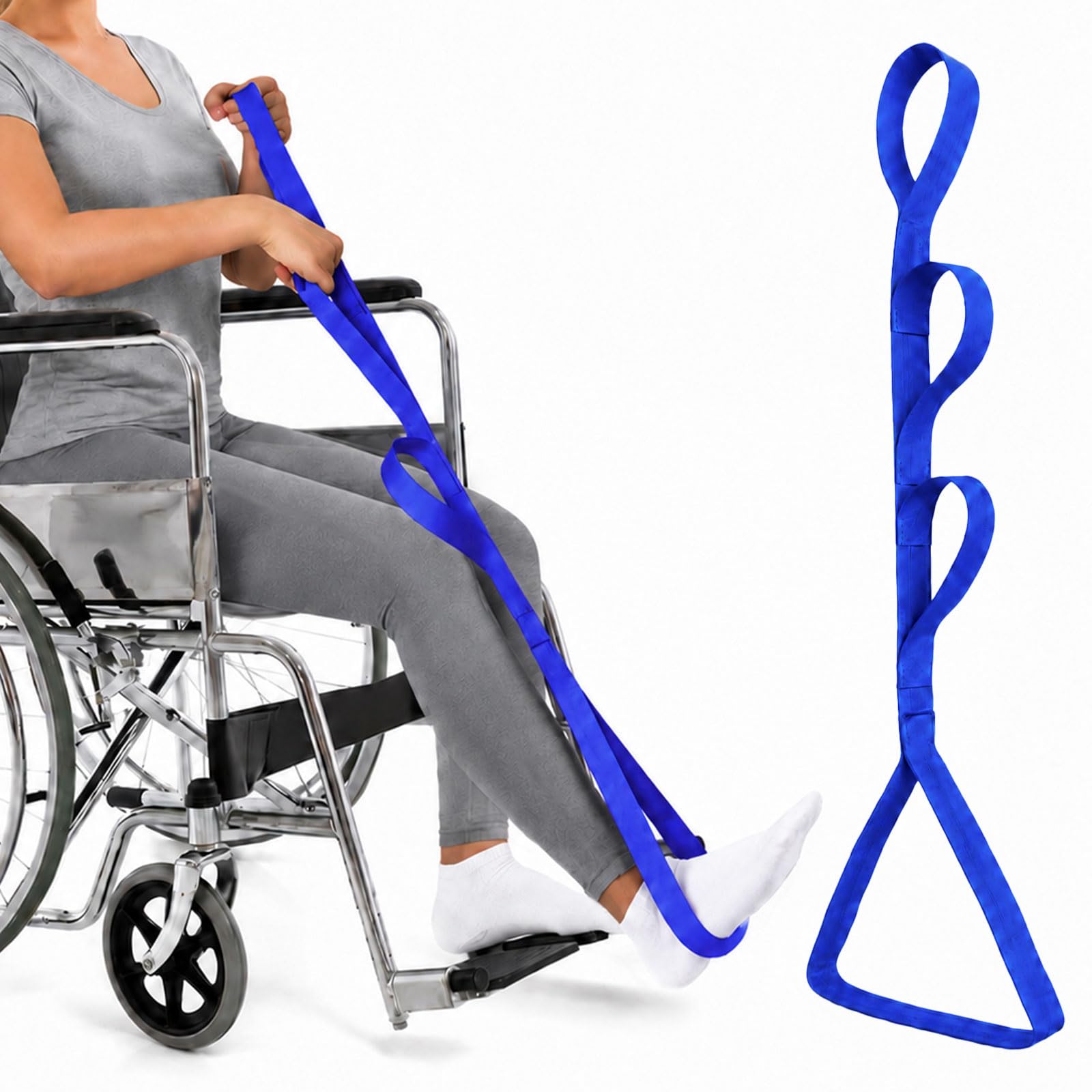 45" Leg Lifter Strap After Knee Surgery Hip Replacement with Multi Loops — Amazon image 9