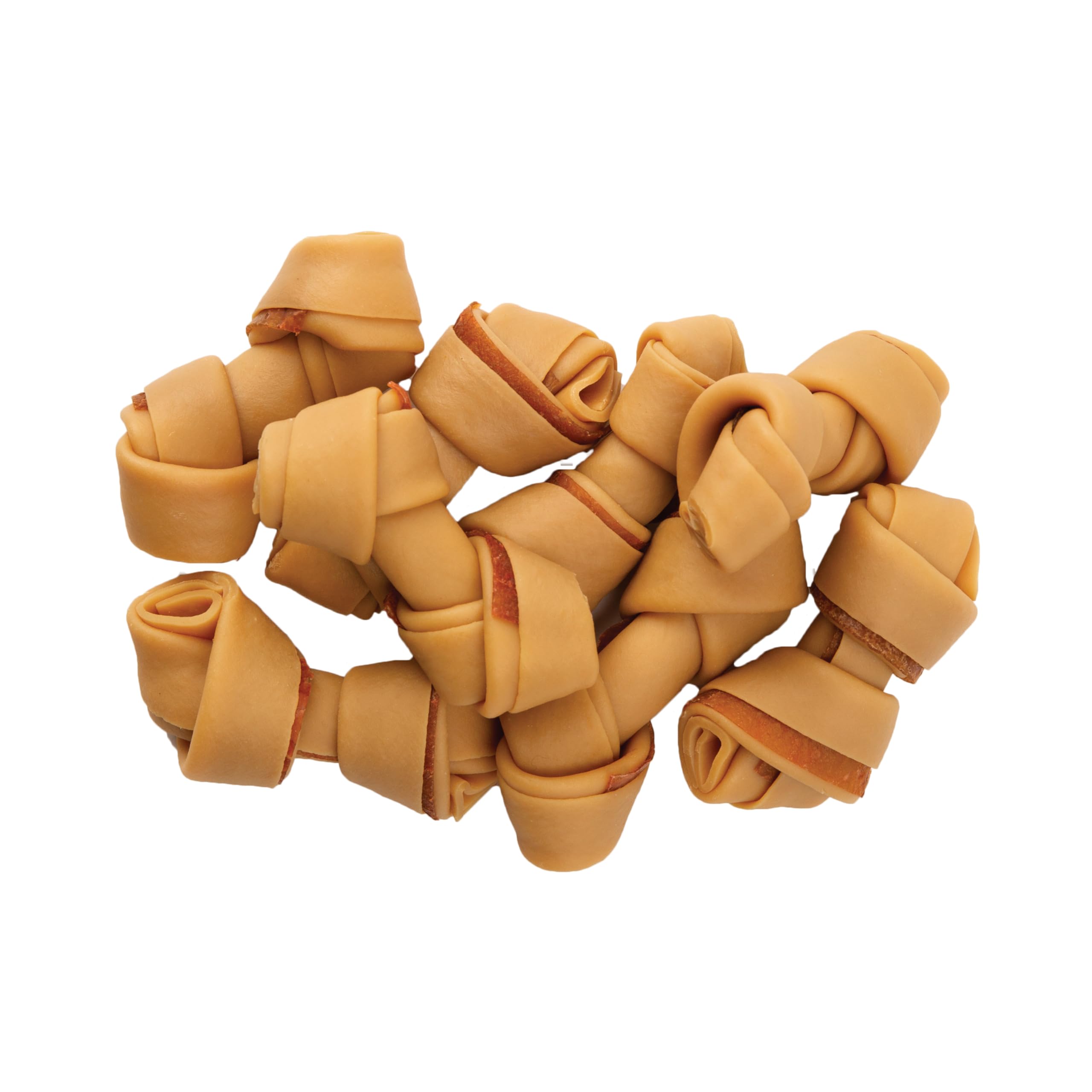 DreamBone DBBAC-02874 Mini-Kauspielzeug mit echtem Speck- und Käsegeschmack, 24 Stück, Rohhaut frei Kauen für Hunde