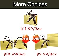 Vista 7 de Joyscoop Caja de Regalo Dorada - Paquete de 5 Cajas de Regalo de 11 x 7.6 x 3.5 Pulgadas con Tapas, Cajas de Regalo para Regalos, Propuesta de Dama