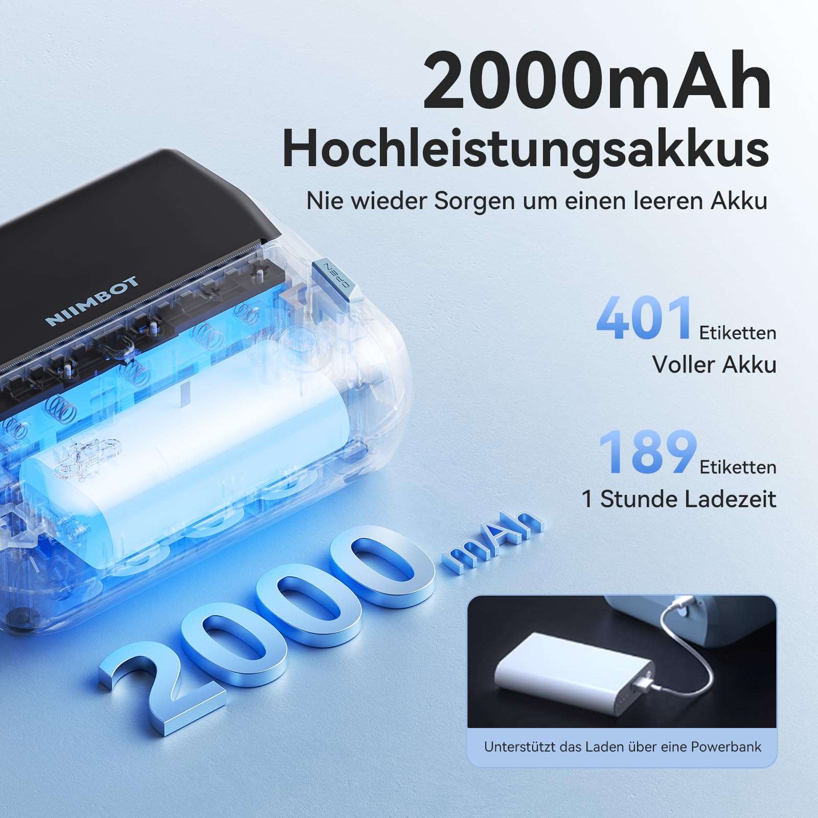 NIIMBOT DHL Etikettendrucker, 4x6 Versandetiketten Drucker B4 Label Printer, Beschriftungsgerät Selbstklebend Tragbar Etikettiergerät für Barcode, Amazon, Etsy, Shopify, DPD, GLS, UPS, DHL, FedEx