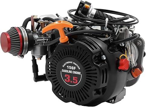 DYRABREST 100cc 4-Stroke Gasoline Engine Kit, 3HP Motorized Bicycle Gas Motor with OHV & Recoil Start for Bike Conversion, 3600RPM, Forced Air Cooling, Single-Cylinder, High Torque, 1.6L Fuel Tank