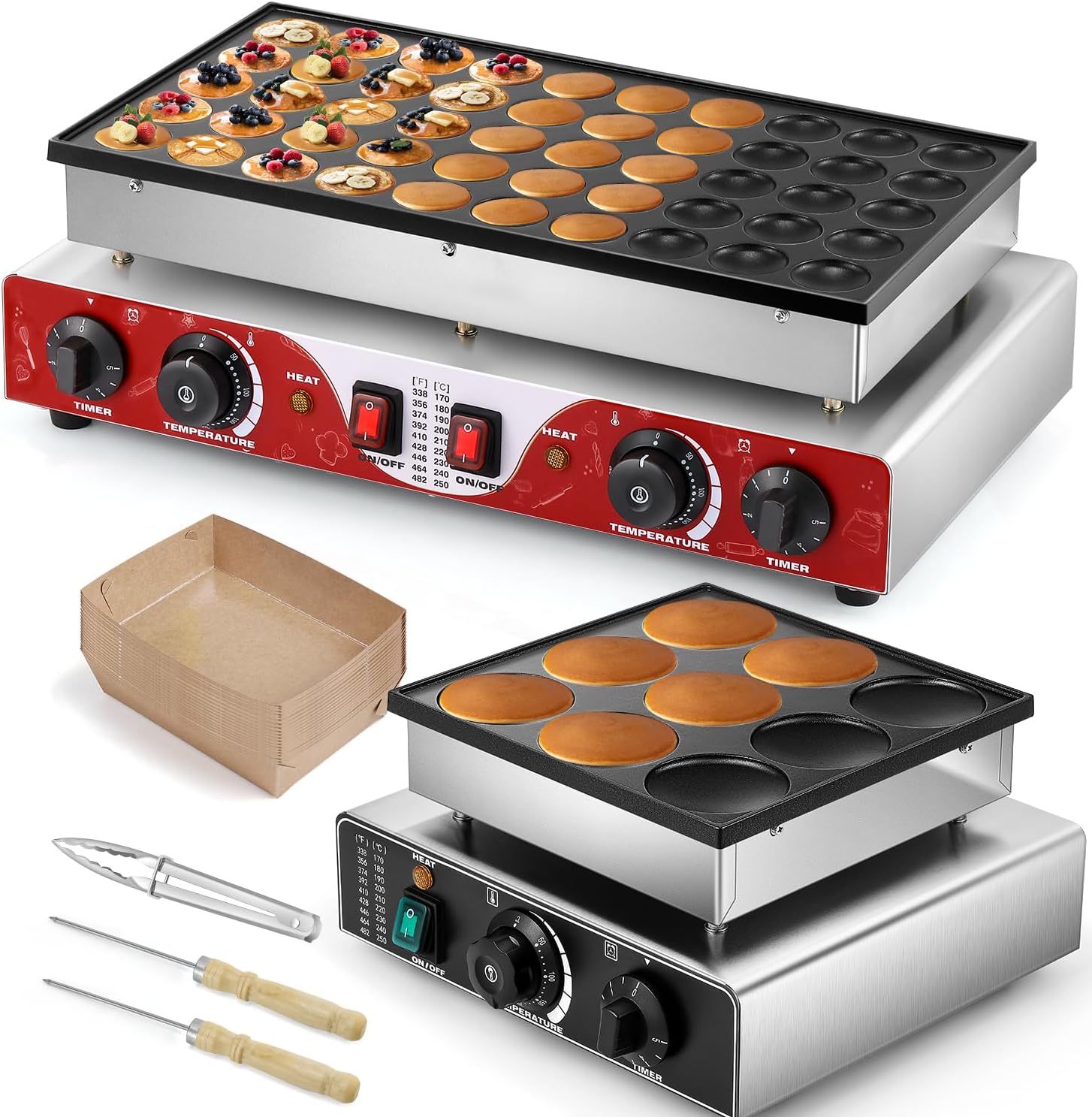 Moongiantgo 50-Piece Mini Pancake Maker