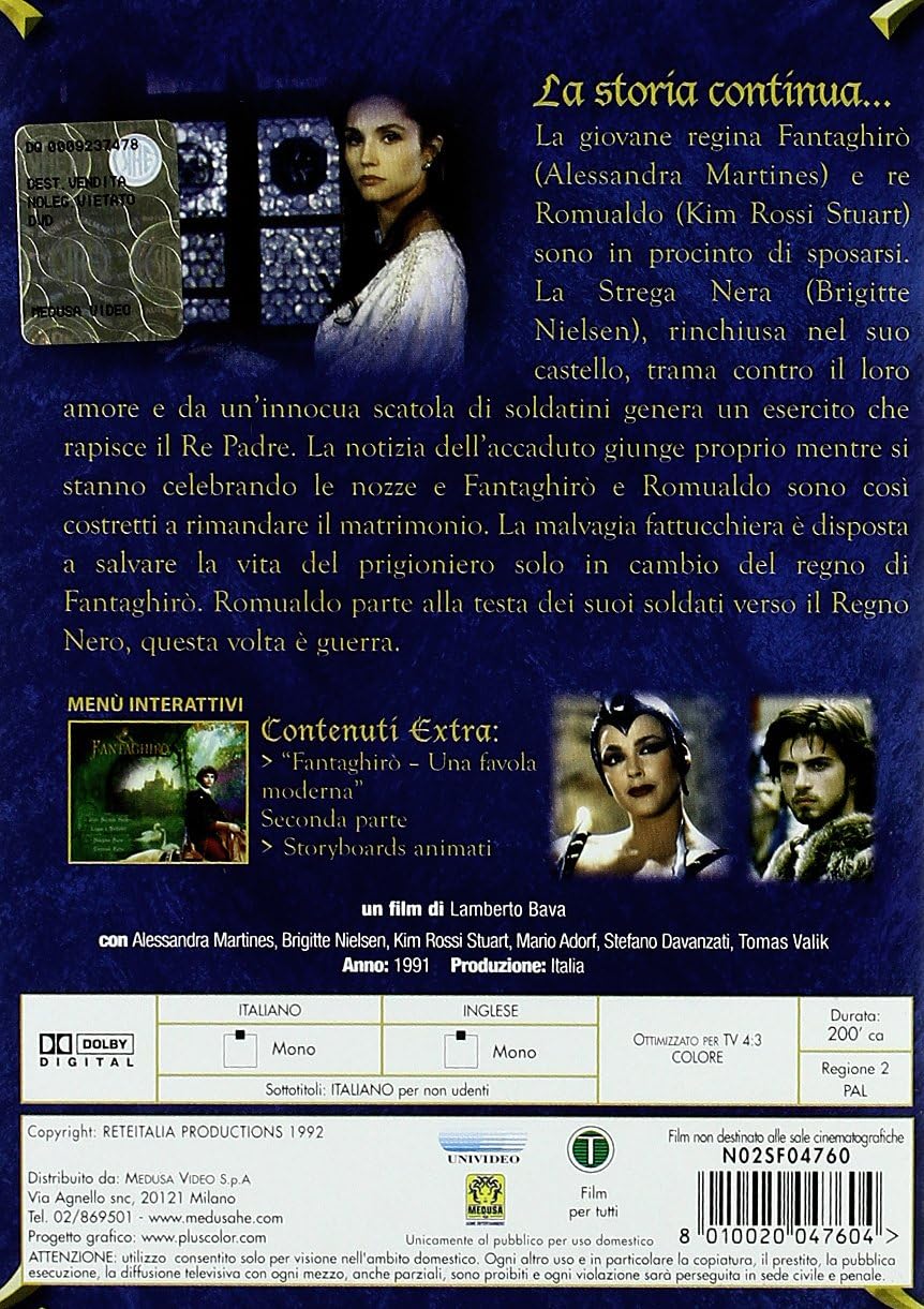 Fantaghirò Volume 2, Film TV in 2 Puntate, DVD, 100 Minuti