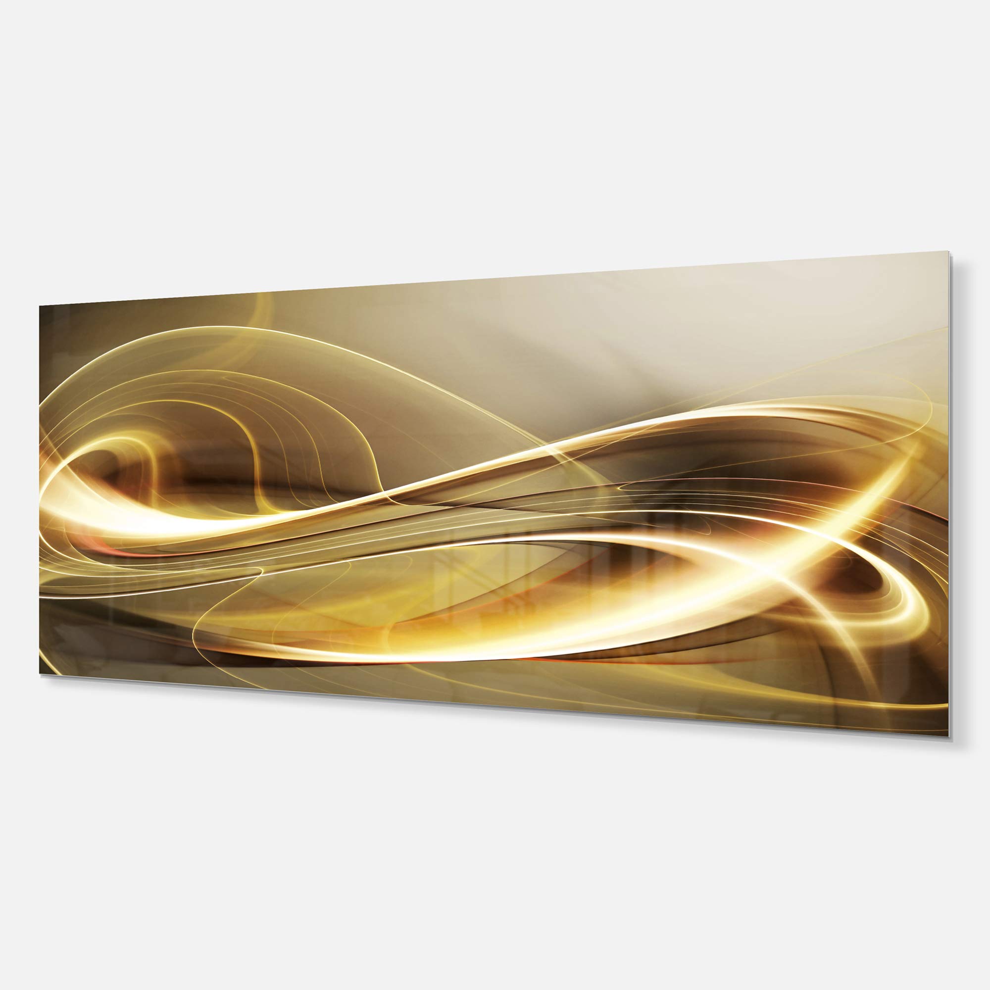 Designart Elegant Modern Sofa-Abstract Digital Metal Wall Art-MT6846-28x12, 28x12