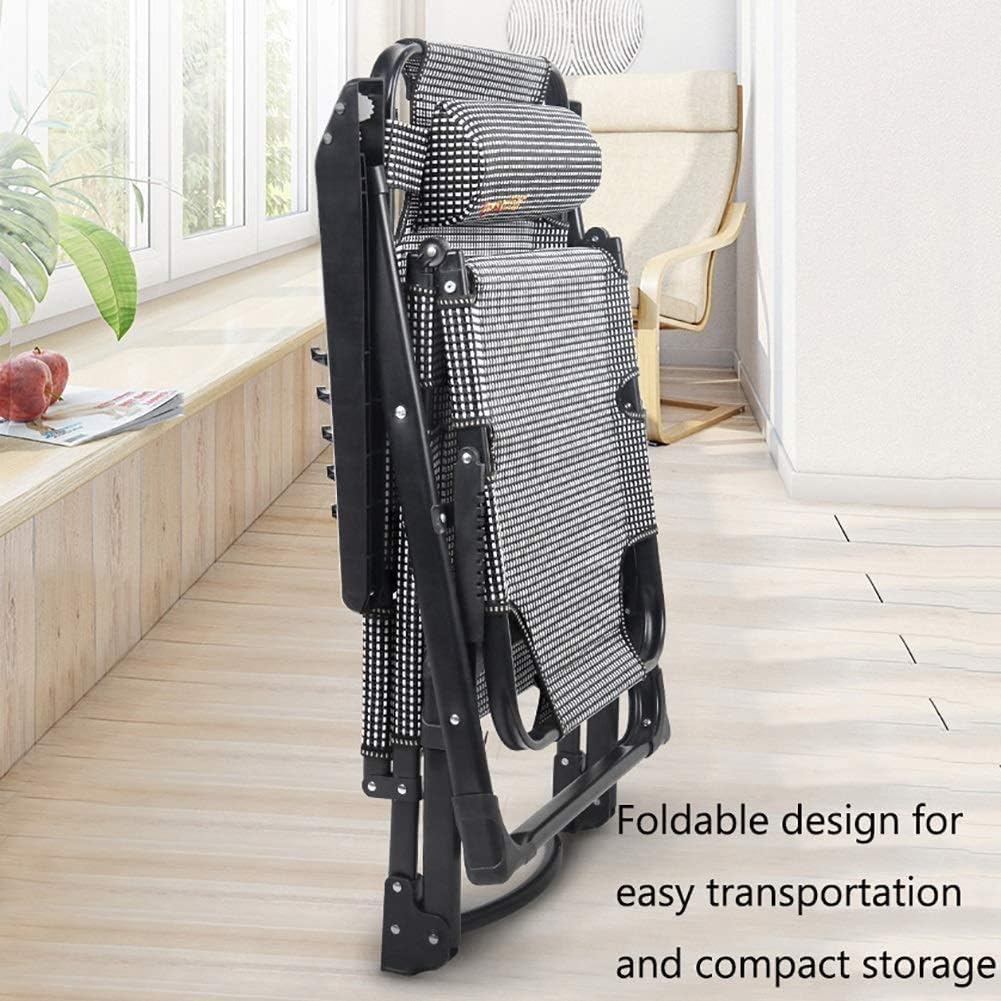 Sun Lounger Garden Chairs Foldable Deck Chair Zero Gravity Chairs Folding Reclining Sun Loungers with Thick Cushion, Outdoor Oversize Padded Beach Recliners for Camping Patio (Color, Pink),Purple